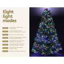 Jingle Jollys Christmas Tree 2.4M Xmas Tree Decoration 8 Light Mode Multi Colour - RnR Galore