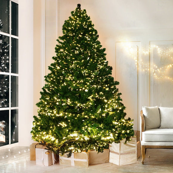 Jingle Jollys Christmas Tree 2.4M Xmas Tree Decorations 3190 LEDs 8 Light Mode - RnR Galore