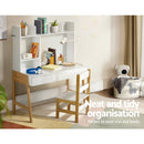 Keezi 2PCS Kids Table and Chairs Set Study Activity Toys Storage Desk Drawer - RnR Galore