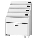 Keezi 4 Tiers Kids Bookshelf Storage Organiser Children Bookcase Drawers Display - RnR Galore