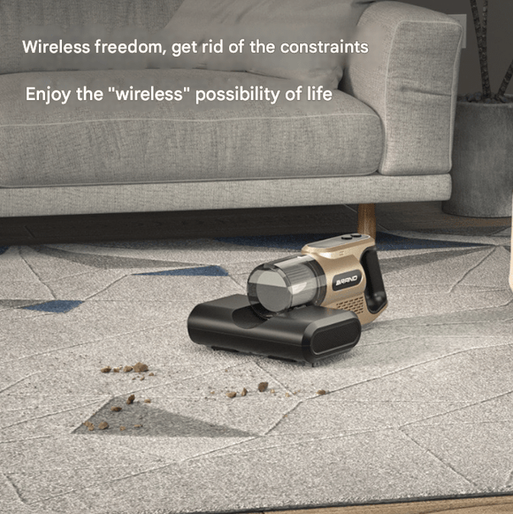 Khaki High - Power Wireless UV Sterilization Mite Removal Vacuum Cleaner - Powerful Suction and Deep Cleaning for Home Use - RnR Galore