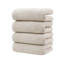 Khaki Plush Cotton Hand Towel Set (4 - Pack) - Ultra Soft, Absorbent & Quick - Drying Face Towels for Bathroom - RnR Galore