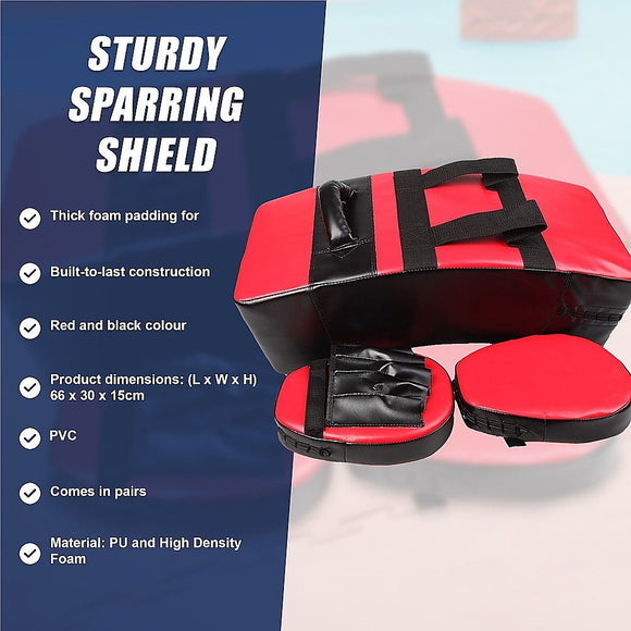 Kickboxing Shield & Punching Pad Combo – Sparring Training Strike Set - RnR Galore