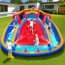 Kids Inflatable Pool Water Slide Cannon Splash Park Toss Game 408X386CM - RnR Galore