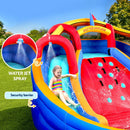 Kids Inflatable Pool Water Slide Cannon Splash Park Toss Game 408X386CM - RnR Galore