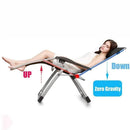 Kingsize Outdoor Folding Reclining Garden Beach Chair Sun Lounger Deck Recliner Silver Color - RnR Galore