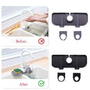 Kitchen Faucet Storage Rack Holder Soap Sponges Caddy Organizer Sink Basket Rack - Grey - RnR Galore