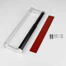 Kitchen Paper Holder Under Cabinet Screw Wall Mount Adhesive Paper Towel Holder Rectangle Silver - RnR Galore