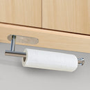 Kitchen Paper Holder Under Cabinet Wall Mount Adhesive Paper Towel Holder Silver - RnR Galore