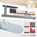 Kitchen Paper Holder Under Cabinet Wall Mount Adhesive Paper Towel Holder Silver - RnR Galore