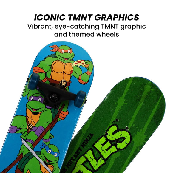 Kryptonics Teenage Mutant Ninja Turtles 28 - inch Turtle Time Popsicle Skateboard - RnR Galore