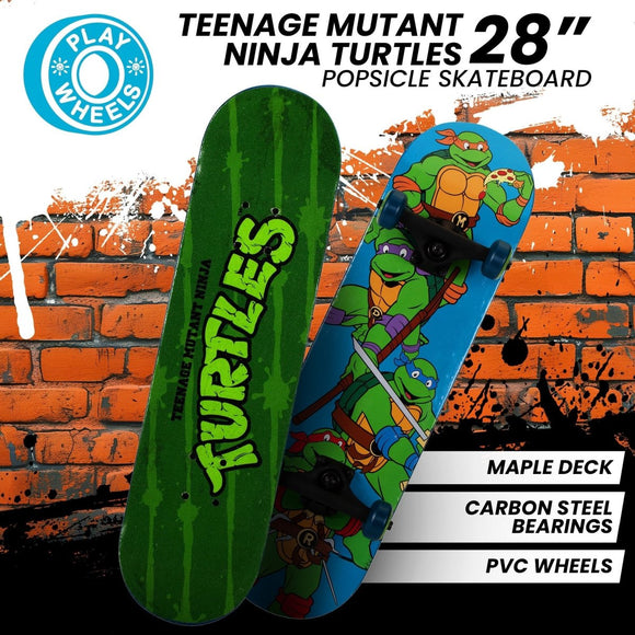 Kryptonics Teenage Mutant Ninja Turtles 28 - inch Turtle Time Popsicle Skateboard - RnR Galore