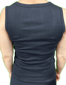 Ladies Sleeveless Singlet Top Womens Summer Basic Tank Shirt Lace Motif Front - Black - 12 - 14 - RnR Galore