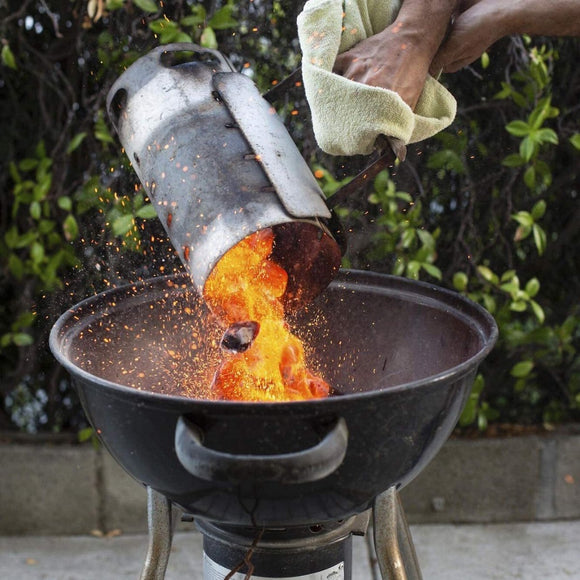 Large Chimney Starter Firewood Quick Rapid Charcoal Lighter Stove For Barbecue - RnR Galore