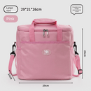 Large Insulated Cooler Bag Thermal Lunch Tote 16L Capacity with Adjustable Shoulder Strap for Picnics Camping & Work Pink - RnR Galore