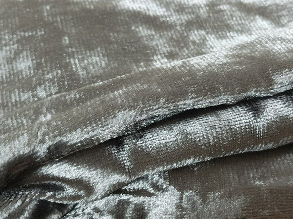 Large Thick Velvet Curtains Warp Knitted Velvet 540x270cm+Hooks Pinch Pleat Grey - RnR Galore