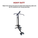 Lat Pulldown Low Row Fitness Machine – Home Gym Strength Trainer - RnR Galore