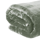 Laura Hill 800 - GSM Mink Blanket Queen Size Double - Sided Soft Plush Bed Faux Throw Rug 220 X 240cm Heavy Sage - RnR Galore