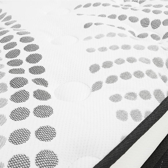 Laura Hill Double Mattress Bed Size Euro Top Topper 5 Zone Spring Foam 32cm - RnR Galore