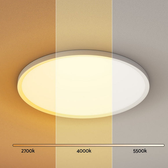 Leier Ceiling Light LED Round 42W Ultra - THIN 5CM Oyster Lamp Modern Cool/Warm - RnR Galore