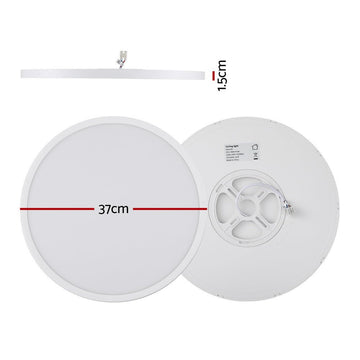 Leier Ceiling Light LED Round 42W Ultra - THIN 5CM Oyster Lamp Modern Cool/Warm - RnR Galore