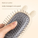 Little Bear Comb Soft Touch Air Cushion Hair Brush with Built - in Cleaning Claw Detangling Massage Comb for Wet and Dry Hair Gentle Scalp Care - RnR Galore