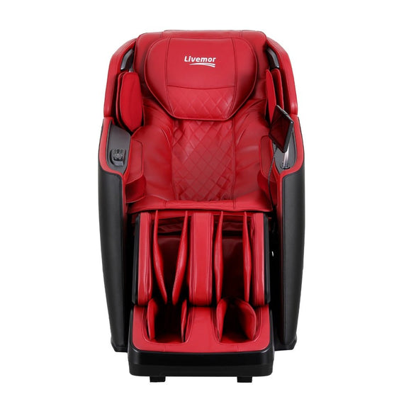 Livemor 4D Massage Chair Electric Recliner Home Massager Red - RnR Galore
