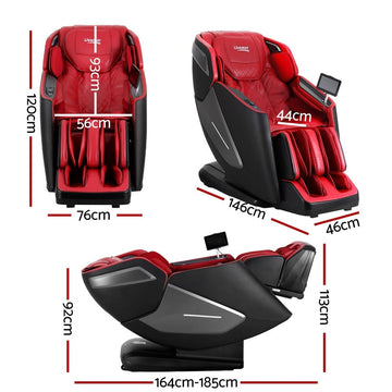 Livemor 4D Massage Chair Electric Recliner Home Massager Red - RnR Galore