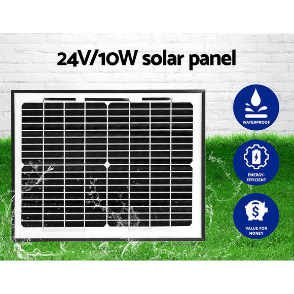 Lockmaster Dual Swing Gate Opener 800KG 10W Solar Panel - RnR Galore