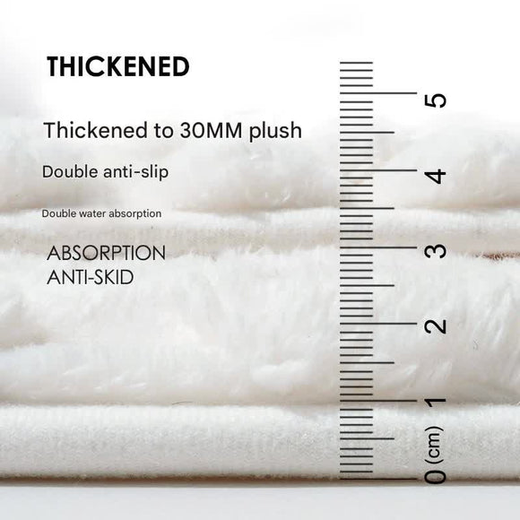 Luxury Plush Memory Foam Bath Mat with Foot Drying Panel - Super Absorbent & Non - Slip Bathroom Rug(Checkered brown) - RnR Galore