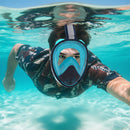 L/XL full - face silicone snorkeling mask, full - dry panoramic snorkeling mirror, camera bracket, large frame anti - leakage and anti - fog swimming mirror set, suitable for adults. - RnR Galore