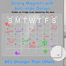 Magnetic Acrylic Fridge Calendar & Memo Board Set - Dry Erase Planner with Markers & Eraser(43*30cm 3mm) - RnR Galore