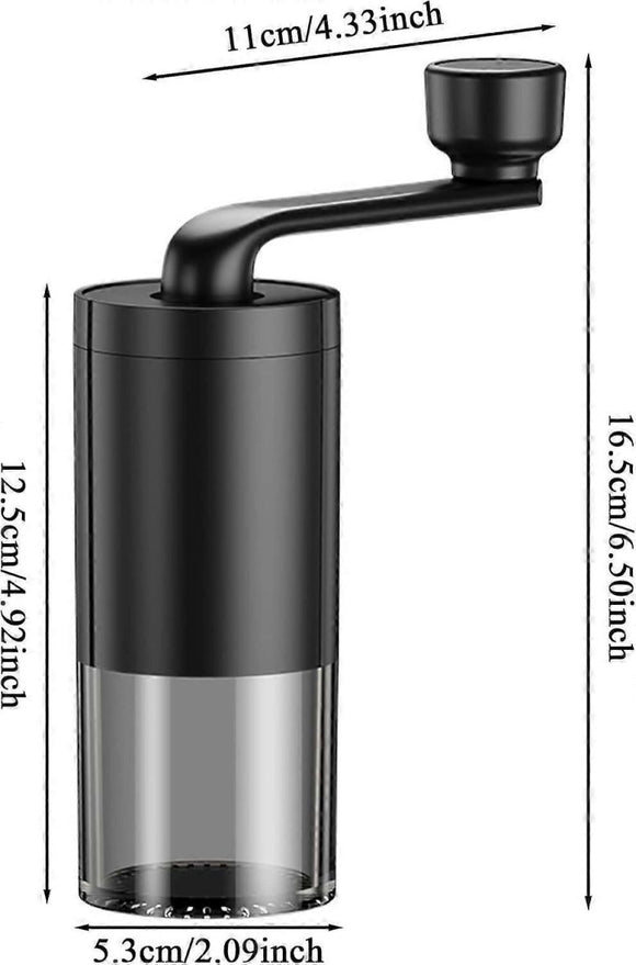 Manual Coffee Grinder - Adjustable Quiet Hand Grinder for Americano & Espresso - RnR Galore