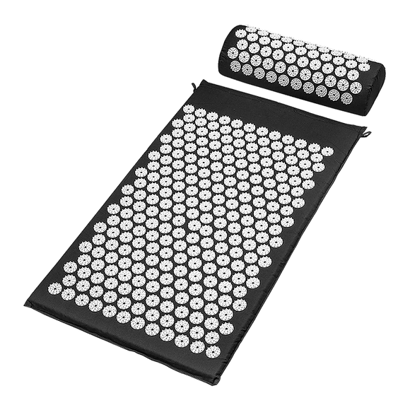 Massage Acupressure Yoga Mat With Pillow Sit Mats Cut Pain Stress Soreness - RnR Galore