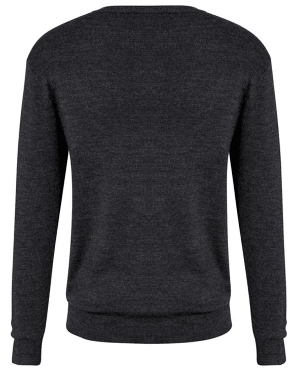 Mens Advatex Varesa Wool Pullover Jumper Cardigan V Neck - Charcoal - XXL - RnR Galore