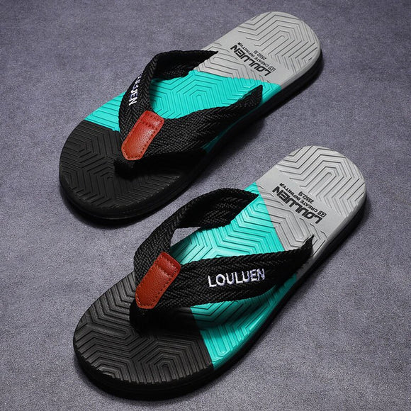 Men's Flip Flops with EVA - PVC Dual Sole, Black for Comfort & Style for Summer Beach & Daily Wear(41) - RnR Galore