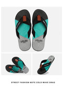 Men's Flip Flops with EVA - PVC Dual Sole, Black for Comfort & Style for Summer Beach & Daily Wear(42) - RnR Galore