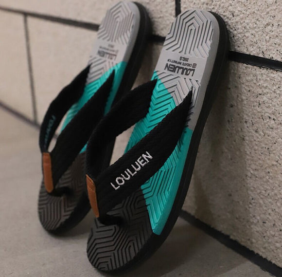 Men's Flip Flops with EVA - PVC Dual Sole, Black for Comfort & Style for Summer Beach & Daily Wear(44) - RnR Galore