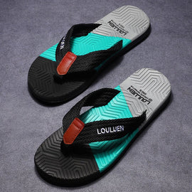 Men's Flip Flops with EVA - PVC Dual Sole, Black for Comfort & Style for Summer Beach & Daily Wear(45) - RnR Galore