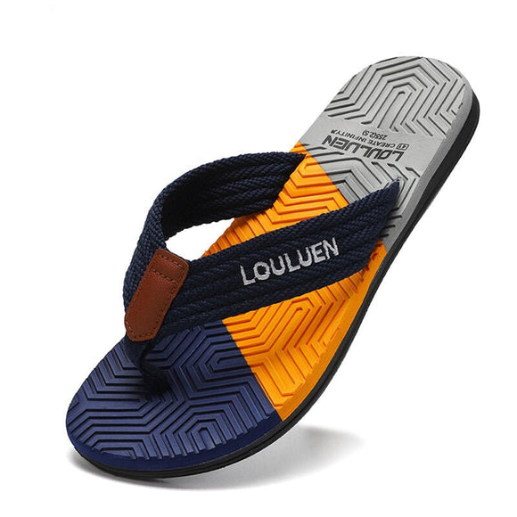 Men's Flip Flops with EVA - PVC Dual Sole, Blue for Comfort & Style for Summer Beach & Daily Wear(43) - RnR Galore