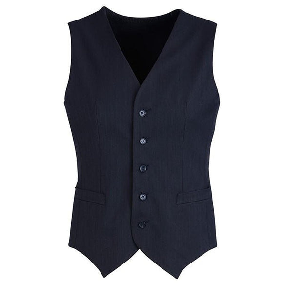 Mens Peaked Vest Waistcoat w/ Knitted Back Suit Formal Wedding Dress Up - Navy - 112 - RnR Galore