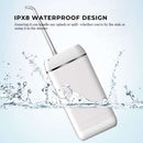 Mini Water Flosser Rechargeable Cordless Cleaner - Travel Oral Irrigator White - RnR Galore