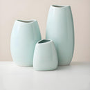 Modern Ceramic Vase Set (3 - Piece): Minimalist Home Decor for Living Room Flower Arrangements (Blue) | Other Styles Available in Store - RnR Galore