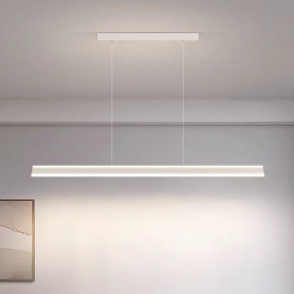 Modern Minimalist Trapezoid Pendant Light Adjustable LED Bar Light White - RnR Galore
