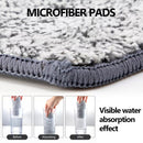 Mop Bucket Wet Dry Rinse Wash 360 Rotating Squeeze Flat Floor Cleaner with Pads - RnR Galore