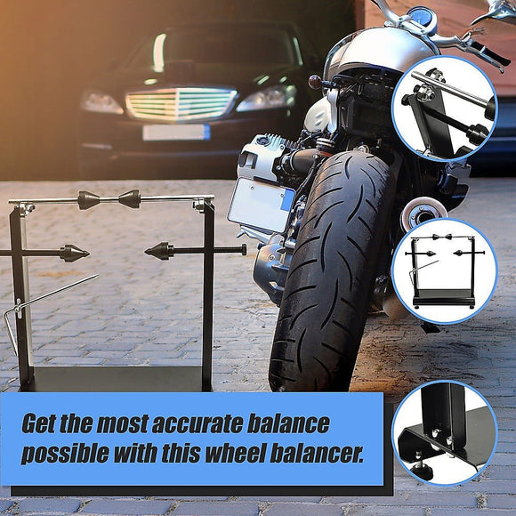 Motorcycle Wheel Balancer Stand Motor Heavy Duty Carbon Steel - RnR Galore