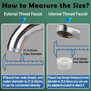 Multi - Function Rotating Faucet Aerator – 360° Swivel Kitchen Sink Extender with Adjustable Flow Modes, 3 - inch & 7 - inch Lengths, Anti - Splash Sprayer for Washing, Cleaning, and Filling (Silver,Short) - RnR Galore