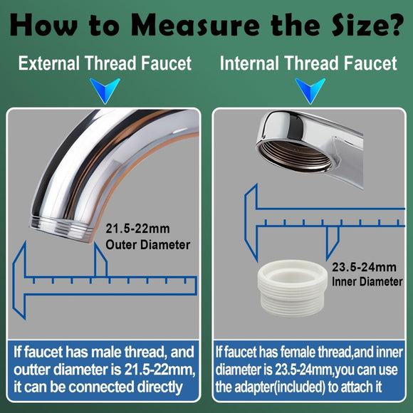 Multi - Function Rotating Faucet Aerator – 360° Swivel Kitchen Sink Extender with Adjustable Flow Modes, 3 - inch & 7 - inch Lengths, Anti - Splash Sprayer for Washing, Cleaning, and Filling (Silver,Short) - RnR Galore
