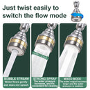 Multi - Function Rotating Faucet Aerator – 360° Swivel Kitchen Sink Extender with Adjustable Flow Modes, 3 - inch & 7 - inch Lengths, Anti - Splash Sprayer for Washing, Cleaning, and Filling (Silver,Short) - RnR Galore