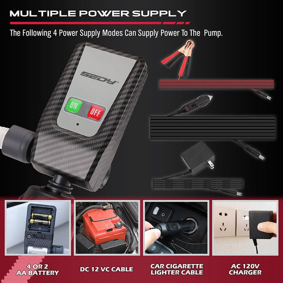Multipurpose Fuel Transfer Pump Battery Powered Gasoline Hose Transfer Pump Au - RnR Galore